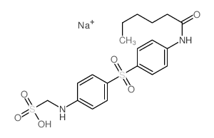 [[4-[4-(hexanoylamino)phenyl]sulfonylphenyl]amino]methanesulfonic acid picture