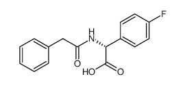 (-)-N-phenylacetyl-p-fluorophenylglycine结构式