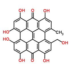 Pseudohypericin Structure