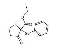 2-Carbethoxy-2-phenylselenocyclopentanon结构式