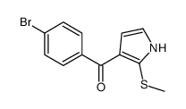 (4-bromophenyl)-(2-methylsulfanyl-1H-pyrrol-3-yl)methanone Structure