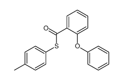 S-(4-methylphenyl) 2-phenoxybenzenecarbothioate Structure