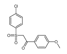 2-(4-chlorophenyl)sulfonyl-1-(4-methoxyphenyl)ethanone结构式