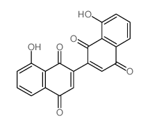 [2,2'-Binaphthalene]-1,1',4,4'-tetrone,8,8'-dihydroxy-结构式