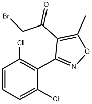 2-bromo-1-[3-(2,6-dichlorophenyl)-5-methylisoxazol-4-yl]ethan-1-one Structure