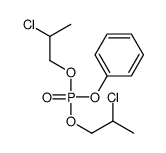 bis(2-chloropropyl) phenyl phosphate Structure