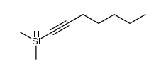 1-heptynyldimethylsilane Structure