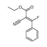 ethyl 2-cyano-3-fluoro-3-phenylprop-2-enoate结构式