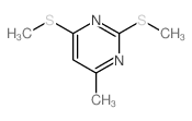 4-methyl-2,6-bis(methylsulfanyl)pyrimidine structure