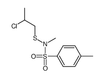 N-(2-chloropropylsulfanyl)-N,4-dimethylbenzenesulfonamide Structure