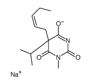 5-Isopropyl-1-methyl-5-(2-pentenyl)-2-sodiooxy-4,6(1H,5H)-pyrimidinedione picture