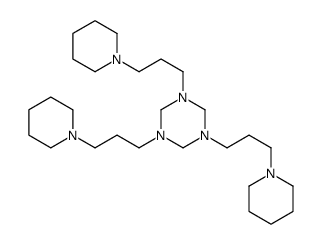 1,3,5-tris(3-piperidin-1-ylpropyl)-1,3,5-triazinane Structure