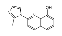 2-(2-methylimidazol-1-yl)quinolin-8-ol结构式