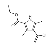 3-(A-CHLOROETHENYL)-2,4-DIMETHYL-5-CARBETHOXYPYRROLE structure