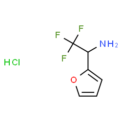 2,2,2-trifluoro-1-(furan-2-yl)ethan-1-amine hydrochloride structure