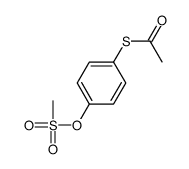 S-(4-methylsulfonyloxyphenyl) ethanethioate Structure