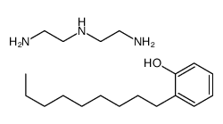 N'-(2-aminoethyl)ethane-1,2-diamine,2-nonylphenol结构式