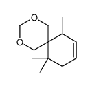 7,11,11-trimethyl-2,4-dioxaspiro[5.5]undec-8-ene structure