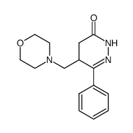 5-(morpholinomethyl)-6-phenyl-4,5-dihydropyridazin-3(2H)-one结构式