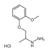 [1-(2-methoxyphenoxy)propan-2-ylamino]azanium,chloride Structure