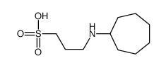 3-(cycloheptylamino)propane-1-sulfonic acid Structure