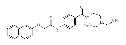 2-diethylaminoethyl 4-[(2-naphthalen-2-yloxyacetyl)amino]benzoate structure