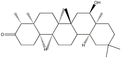 16α-Hydroxy-D:A-friedooleanan-3-one Structure