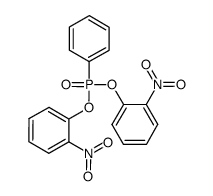 bis(o-nitrophenyl)phenylphosphonate Structure