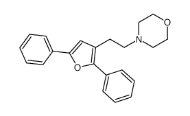 4-[2-(2,5-Diphenyl-3-furyl)ethyl]morpholine结构式