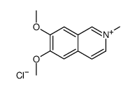 6,7-Dimethoxy-2-methylisochinolinium-chlorid结构式