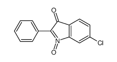 6-chloro-1-oxido-2-phenylindol-1-ium-3-one Structure