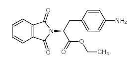 L-3-(4-氨基苯基)-2-邻苯二甲酰亚氨基丙酸乙酯结构式