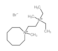 Azocinium,1-[2-(diethylmethylammonio)ethyl]octahydro-1-methyl-, bromide (1:2) Structure