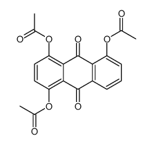 (4,5-diacetyloxy-9,10-dioxoanthracen-1-yl) acetate Structure