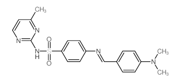 4-[(4-dimethylaminophenyl)methylideneamino]-N-(4-methylpyrimidin-2-yl)benzenesulfonamide Structure