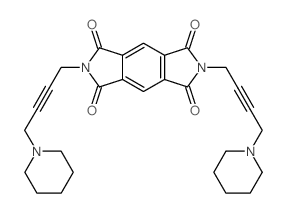 1,2,4,5-Benzenetetracarboxylic 1,2:4,5-diimide, N,N-bis(4-(piperidino)but-2-ynyl)- picture