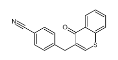 4-[(4-oxothiochromen-3-yl)methyl]benzonitrile Structure