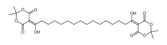 5,5'-(1,16-dihydroxyhexadecane-1,16-diylidene)bis(2,2-dimethyl-1,3-dioxane-4,6-dione) Structure