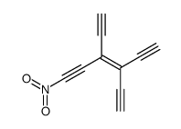 3,4-diethynyl-1-nitrohex-3-en-1,5-diyne结构式