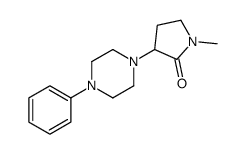 1-methyl-3-(4-phenylpiperazin-1-yl)pyrrolidin-2-one结构式