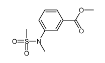 methyl 3-[methyl(methylsulfonyl)amino]benzoate Structure