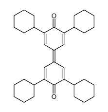 1,5,1',5'-tetracyclohexyl-[3,3']bicyclohexa-1,4-dienylidene-6,6'-dione Structure