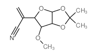 a-D-xylo-Hexofuranurononitrile,5-deoxy-3-O-methyl-5-methylene-1,2-O-(1-methylethylidene)- (9CI)结构式