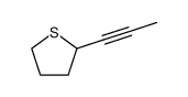 Thiophene, tetrahydro-2-(1-propynyl)- (9CI) Structure