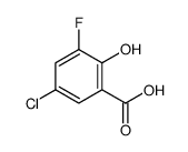 5-chloro-3-fluoro-2-hydroxybenzoic acid Structure