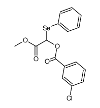 2-methoxy-2-oxo-1-(phenylselanyl)ethyl 3-chlorobenzoate Structure