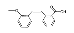 cis-2'-methoxystilbene-2-carboxylic acid结构式