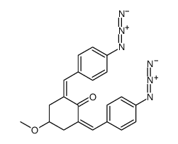 2,6-bis[(4-azidophenyl)methylidene]-4-methoxycyclohexan-1-one Structure