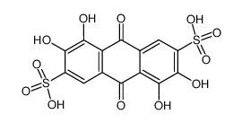 3,4,7,8-tetrahydroxy-9,10-dioxo-9,10-dihydro-anthracene-2,6-disulfonic acid结构式