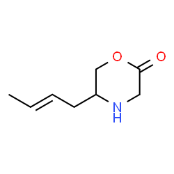 2-Morpholinone,5-(2E)-2-butenyl- (9CI) structure